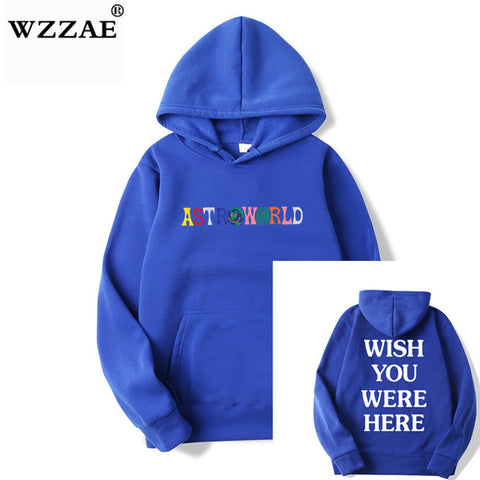 TRAVIS SCOTT ASTROWORLD WISH YOU WERE HERE HOODIES fashion letter ASTROWORLD HOODIE streetwear Man woman Pullover Sweatshirt