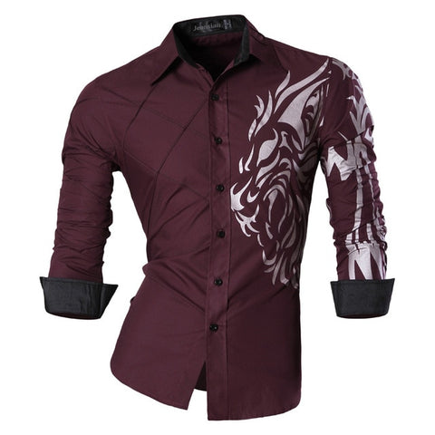 Jeansian Spring Autumn Features Shirts Men Casual Jeans Shirt New Arrival Long Sleeve Casual Slim Fit Male Shirts Z030