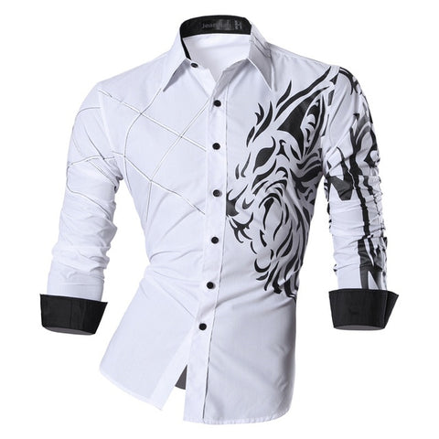 Jeansian Spring Autumn Features Shirts Men Casual Jeans Shirt New Arrival Long Sleeve Casual Slim Fit Male Shirts Z030