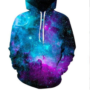 Space Galaxy Hoodies Men/Women Sweatshirt Hooded 3d Brand Clothing Cap Hoody Print Paisley Nebula Jacket