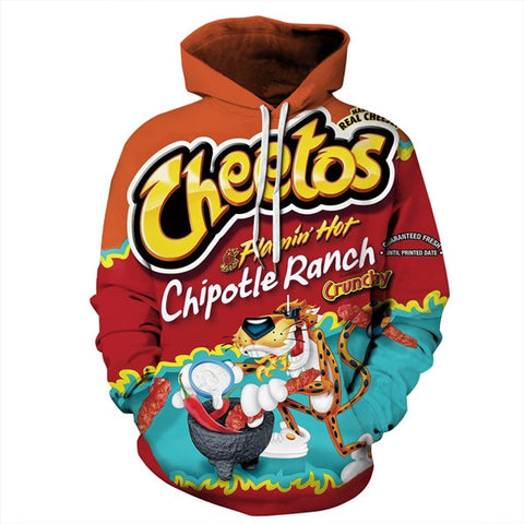 BombFun Men Hoodies Funny 3d Sweatshirts Men Hoodie Cheetos Print Hooded Couple Tracksuits Women Hoodies High Quality Pullover