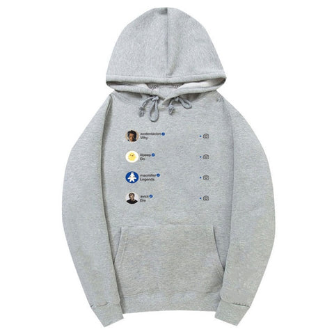 Newest Fashion XXXtentacion Hoodie Sweatshirt Rip xxxtentacion Hip Hop Rapper Hoodies Men/Women Sweatshirts Hoodie Pullover