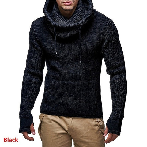 Zogaa 2019 Autumn Winter New Men's turtleneck Sweaters Male High Street Solid Color Sweaters Slim Fit Knitted Pullover Sweater