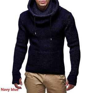 Zogaa 2019 Autumn Winter New Men's turtleneck Sweaters Male High Street Solid Color Sweaters Slim Fit Knitted Pullover Sweater