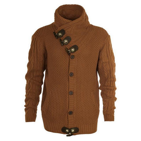 2019Autumn Winter Fashion Casual Cardigan Sweater Coat Men Loose Fit 100 %Terylene Warm Knitting Clothes Sweater Coats Men 4xl