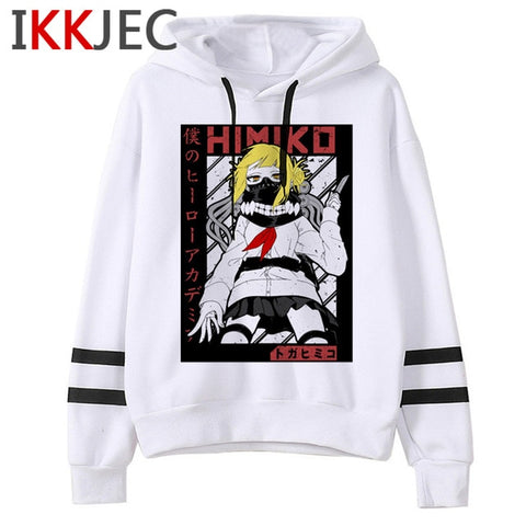 My Hero Academia S4 Funny Cartoon Hoodies Men/women Boku No Hero Academia Himiko Toga Sweatshirts Senpai Anime Hoody Male/female