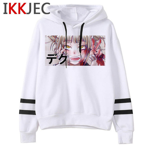 My Hero Academia S4 Funny Cartoon Hoodies Men/women Boku No Hero Academia Himiko Toga Sweatshirts Senpai Anime Hoody Male/female