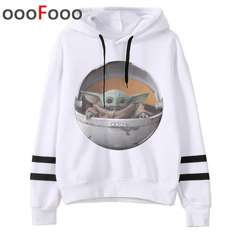 2020 The Mandalorian New Movie Funny Cartoon Hoodies Men Kawaii Baby Yoda Star Wars Sweatshirt Hip Hop Streetwear Hoody Male