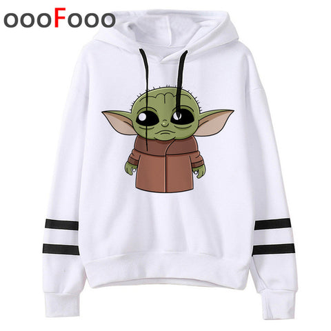 2020 The Mandalorian New Movie Funny Cartoon Hoodies Men Kawaii Baby Yoda Star Wars Sweatshirt Hip Hop Streetwear Hoody Male