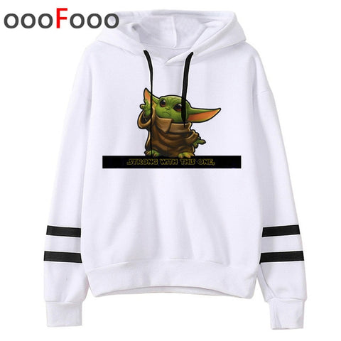 2020 The Mandalorian New Movie Funny Cartoon Hoodies Men Kawaii Baby Yoda Star Wars Sweatshirt Hip Hop Streetwear Hoody Male