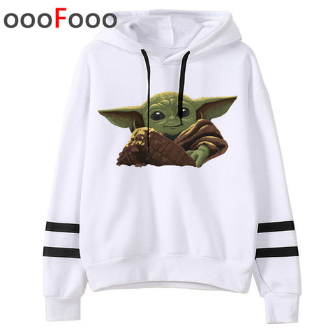 2020 The Mandalorian New Movie Funny Cartoon Hoodies Men Kawaii Baby Yoda Star Wars Sweatshirt Hip Hop Streetwear Hoody Male