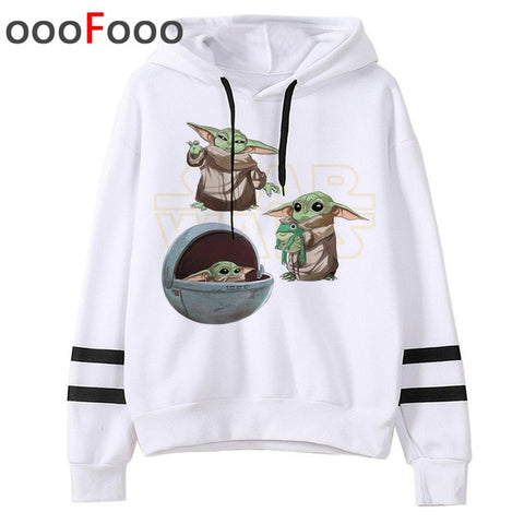 2020 The Mandalorian New Movie Funny Cartoon Hoodies Men Kawaii Baby Yoda Star Wars Sweatshirt Hip Hop Streetwear Hoody Male