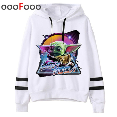 2020 The Mandalorian New Movie Funny Cartoon Hoodies Men Kawaii Baby Yoda Star Wars Sweatshirt Hip Hop Streetwear Hoody Male