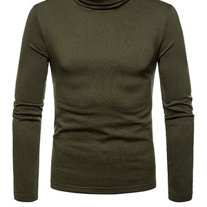 Korea Mens Cotton Turtle Neck Turtleneck Sweater Stretch jumper M L XL 2XL