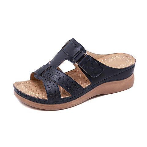 Women's Sandals Premium Orthopedic Open Toe Sandals Vintage Anti-slip Breathable for Summer Soft Beach Sole Plus (Random gift)