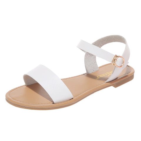 Summer Women's Sandals Ladies Roma Flat Mixed Color Peep Toe Sandals Casual Shoes High Quality Outside Sexy Ladies Shoes