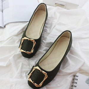 Big Size Women Flats Shallow Candy Color Shoes Woman Loafers Autumn Fashion Sweet Flat Casual Shoes Women Plus Size 35-42