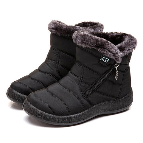 Snow Boots Women's Boots Non-slip Women Winter Boots Fur Warm Ankle Boots For Women Down waterproof Booties Botas Mujer 40 41 42