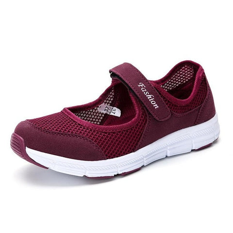 New Women Flats 2019 Spring Summer Ladies Mesh Flat Shoes Women Soft Breathable Sneakers Women Casual Shoes Zapatos De Mujer