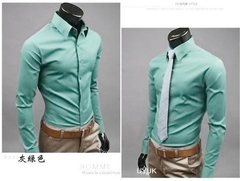 2019 Mens Slim Fit Unique Neckline Stylish Dress Long Sleeve Casual Shirts Mens Shirt Camisa Camisas Masculina Turn-down Collar